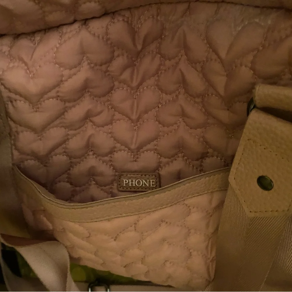 Cynthia Rowley pink baby bag, large